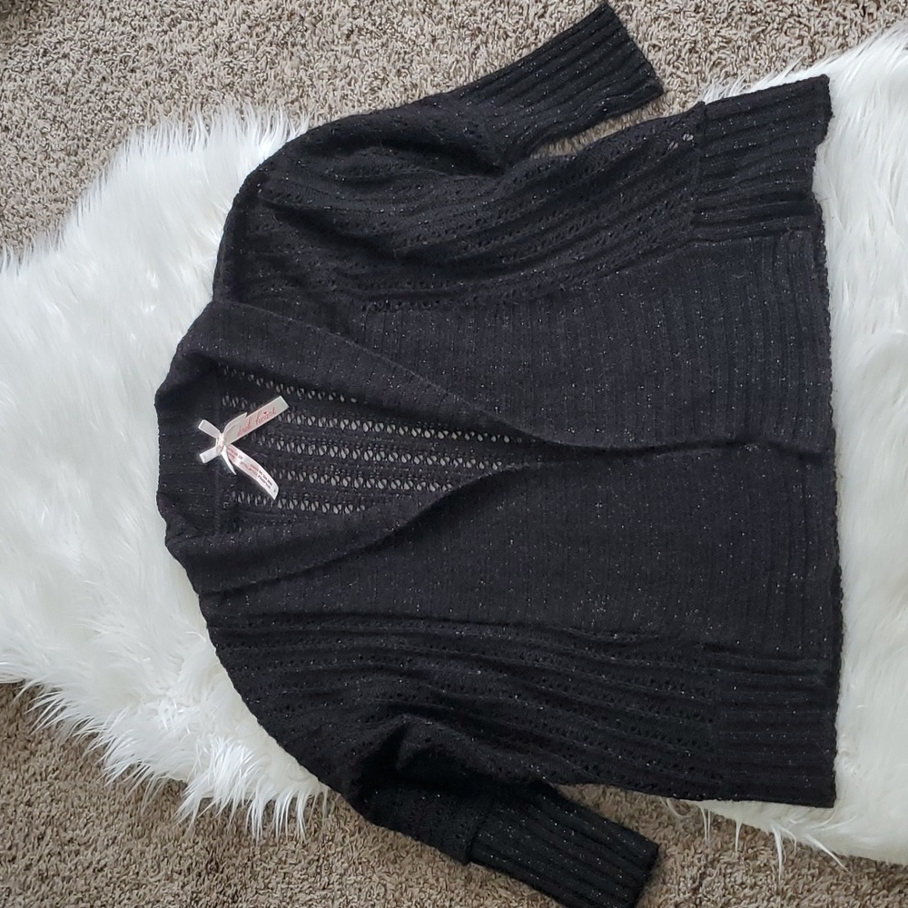 Sparkly black cardigan!